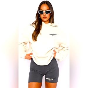 NWT WHITE FOX Offstage Ribbed Bike Shorts Charcoal - XS